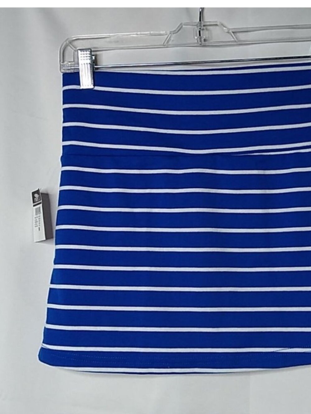 💤Blue/White Striped High Waisted Mini Skirt M - Picture 2 of 2
